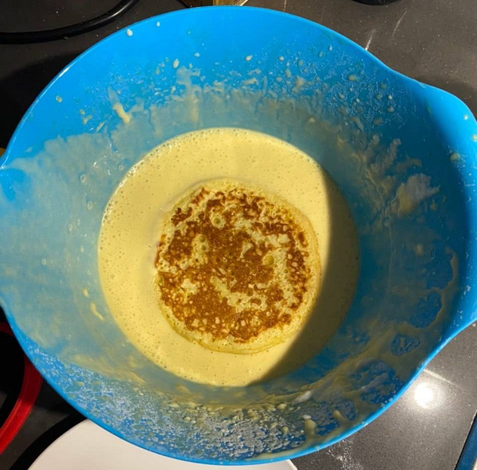 Don’t put your pancake in the liquid